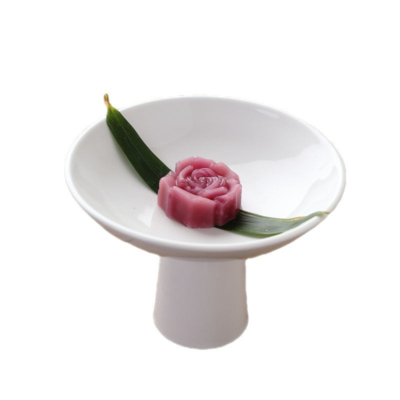 High Leg Tea Cake Tray Ceramic