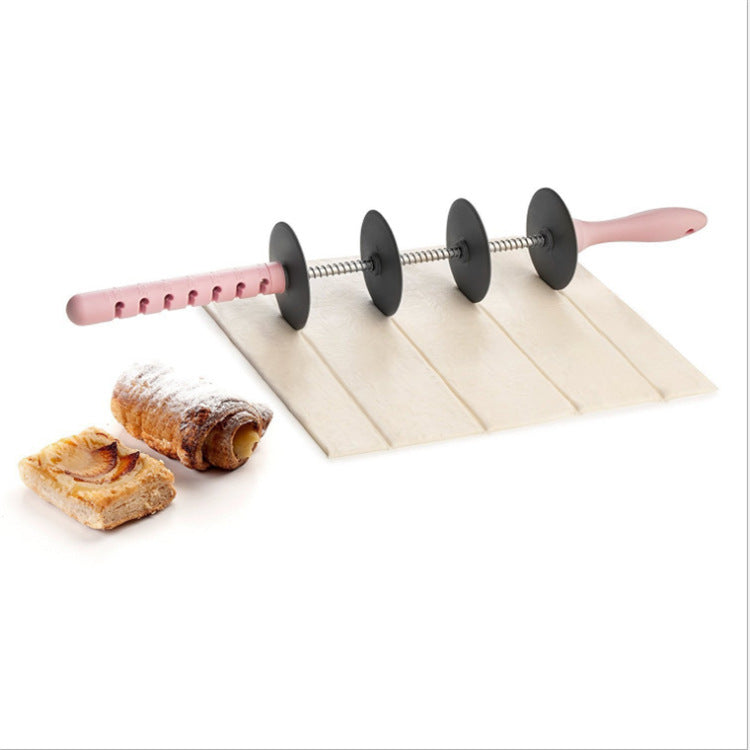 Adjustable Rolling Pin Multi Functional Bread Iron Slicer Noodle Forming Mold Kitchen Tool Creative Cut Roller