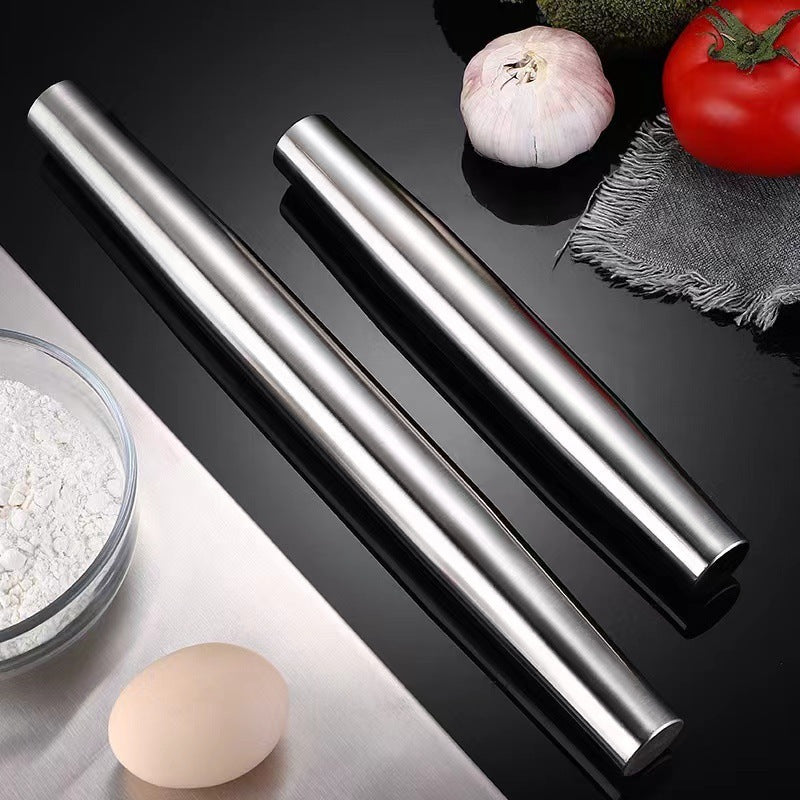 Rolling Pin Stainless Steel Rolling Stick Household Kitchen